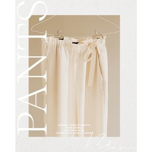 EXPRESS white paperbag waist pants